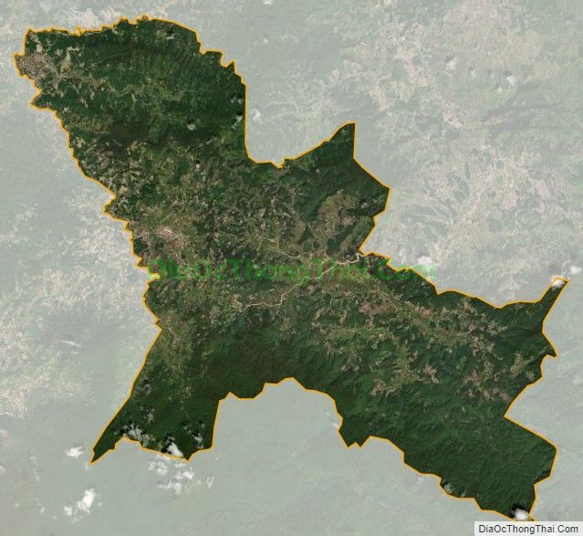 Bản đồ vệ tinh xã Cư San, huyện M'Drắk