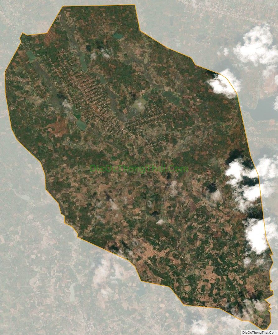 Bản đồ vệ tinh xã Ea Drông, thị xã Buôn Hồ