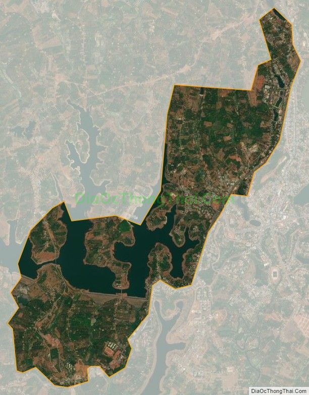 Bản đồ vệ tinh phường Nghĩa Phú, thành phố Gia Nghĩa