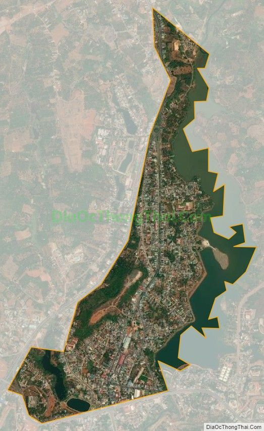 Bản đồ vệ tinh phường Nghĩa Thành, thành phố Gia Nghĩa