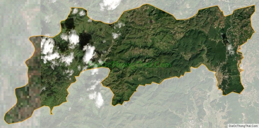 Bản đồ vệ tinh xã Hua Thanh, huyện Điện Biên