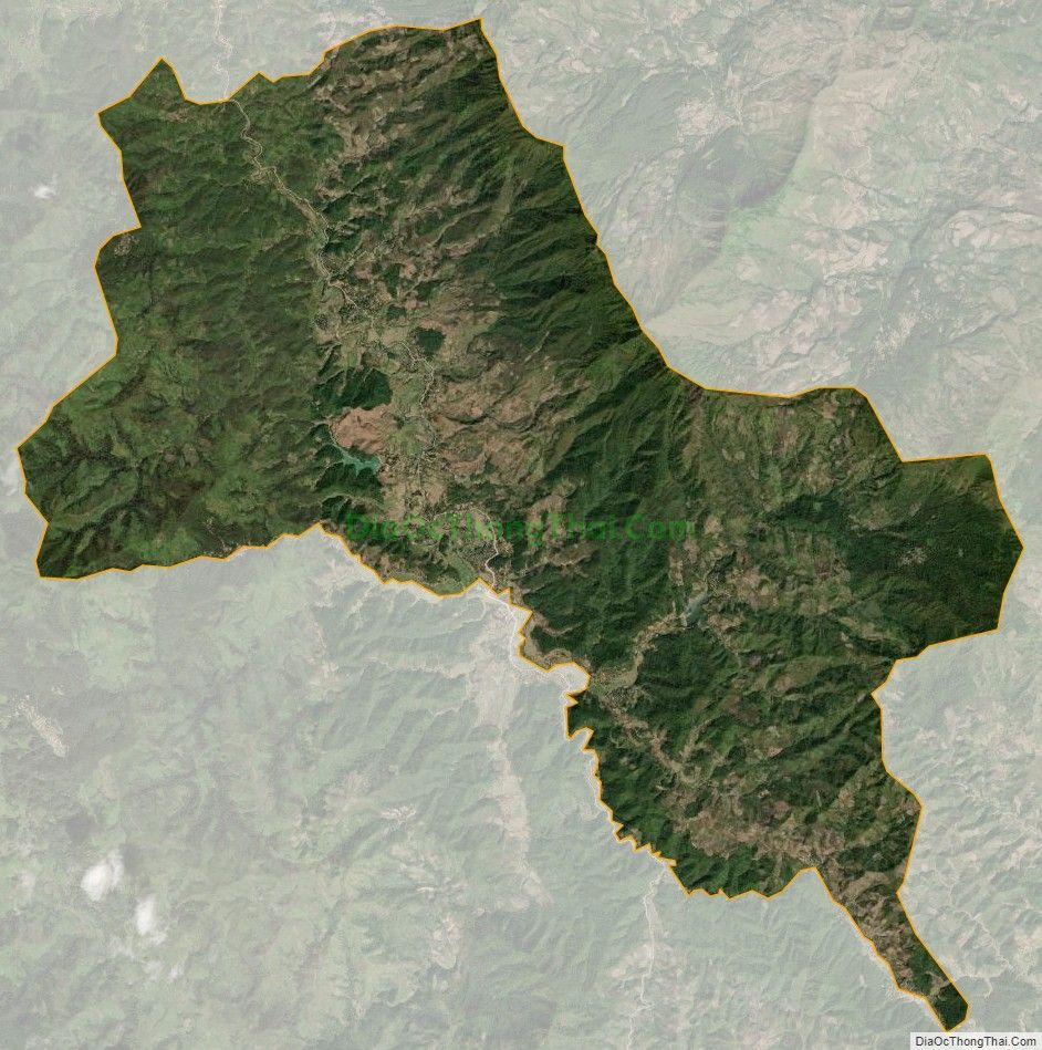 Bản đồ vệ tinh xã Mường Nhà, huyện Điện Biên