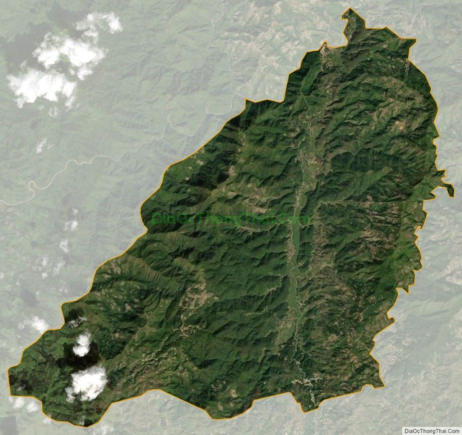 Bản đồ vệ tinh xã Mường Pồn, huyện Điện Biên