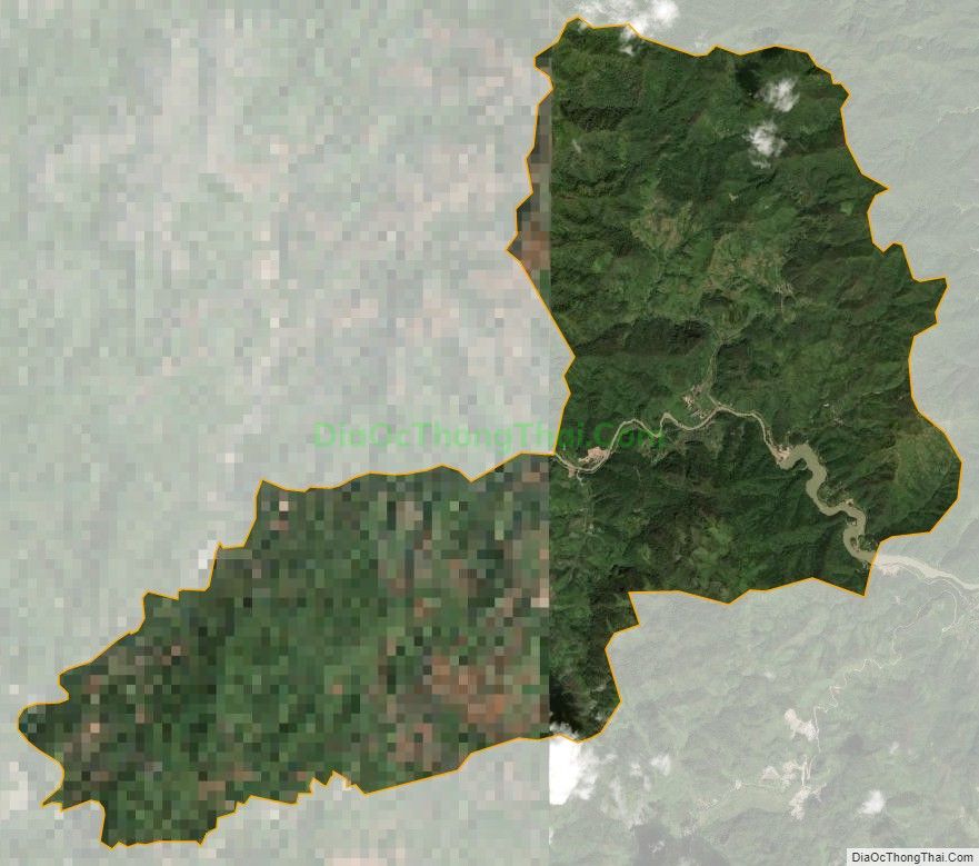 Bản đồ vệ tinh xã Pa Thơm, huyện Điện Biên