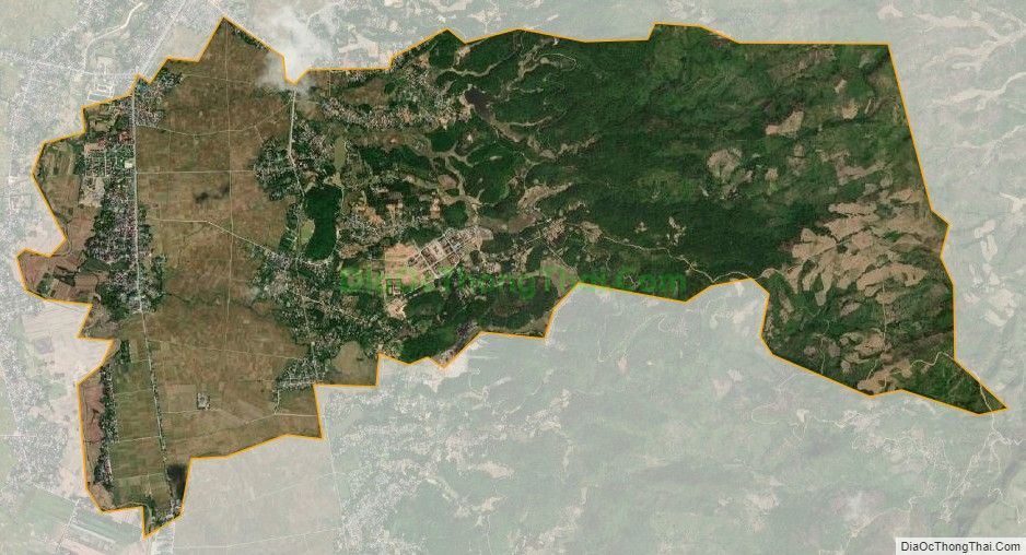 Bản đồ vệ tinh xã Thanh Xương, huyện Điện Biên