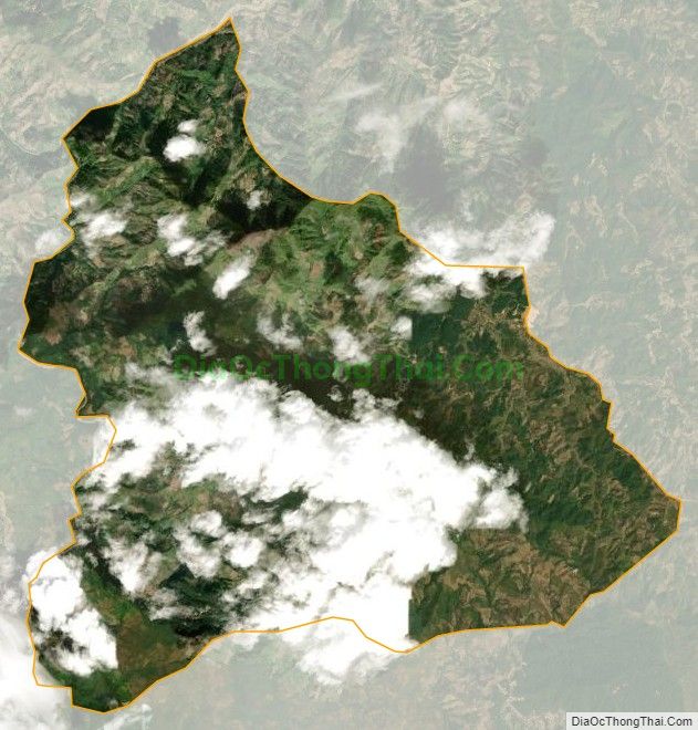 Bản đồ vệ tinh xã Háng Lìa, huyện Điện Biên Đông