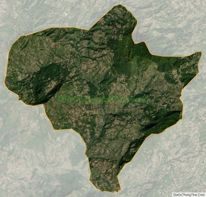 Bản đồ vệ tinh xã Nong U, huyện Điện Biên Đông