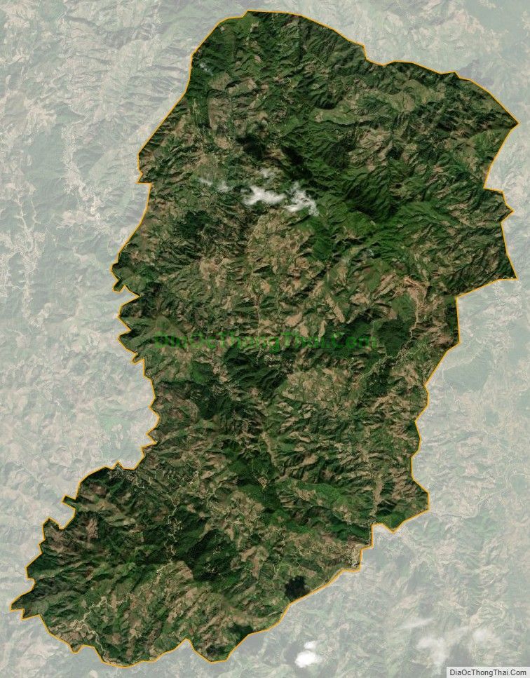 Bản đồ vệ tinh xã Phì Nhừ, huyện Điện Biên Đông