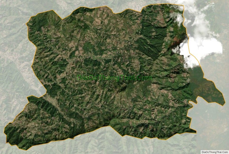 Bản đồ vệ tinh xã Pú Hồng, huyện Điện Biên Đông