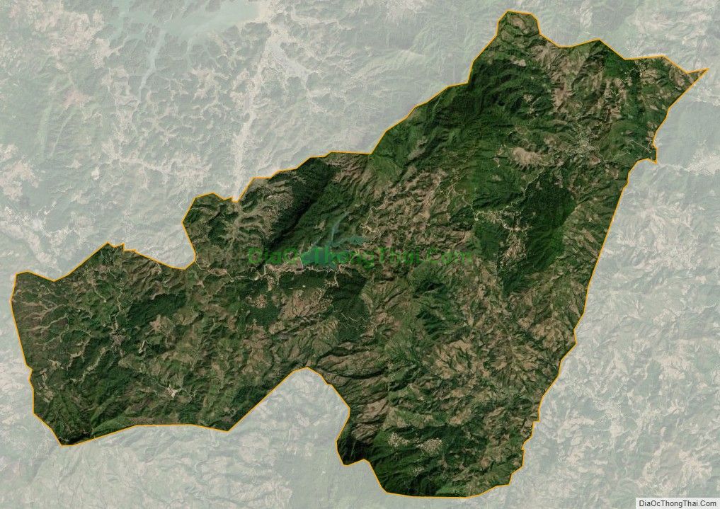Bản đồ vệ tinh xã Pú Nhi, huyện Điện Biên Đông