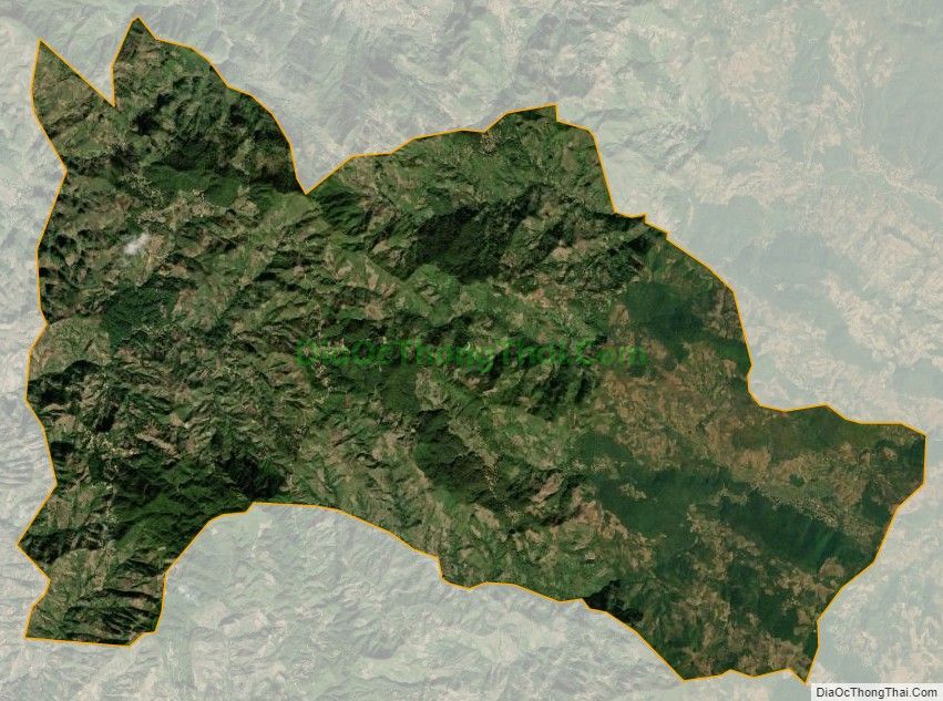 Bản đồ vệ tinh xã Xa Dung, huyện Điện Biên Đông