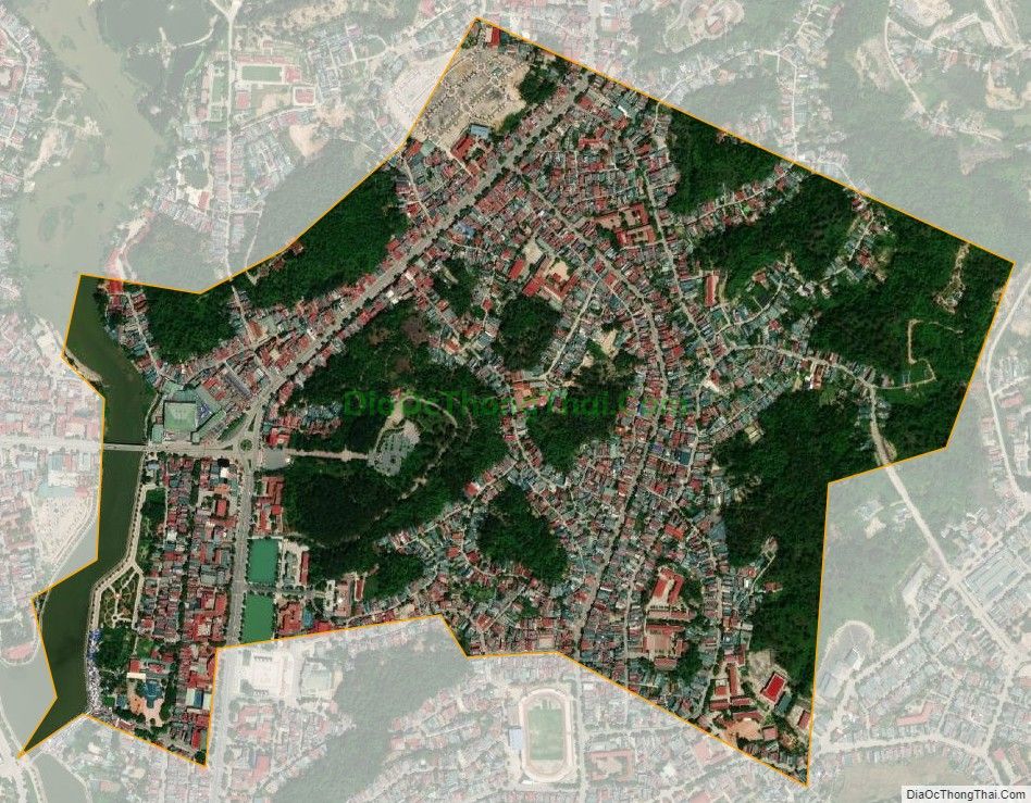 Bản đồ vệ tinh phường Tân Thanh, thành phố Điện Biên Phủ