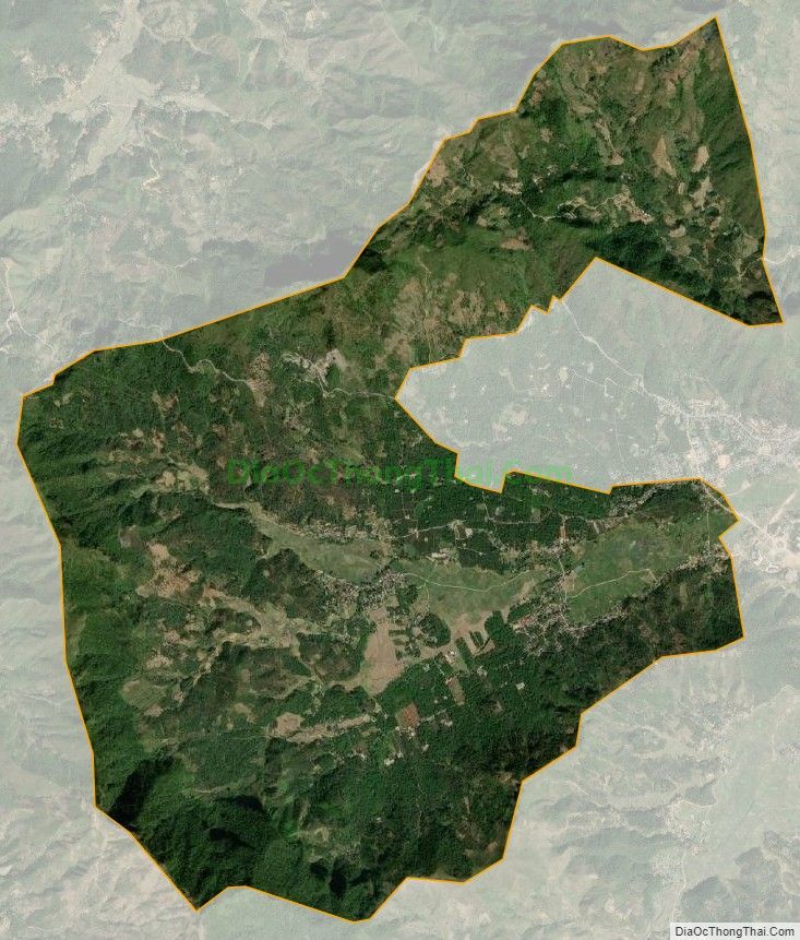 Bản đồ vệ tinh xã Ẳng Nưa, huyện Mường Ảng