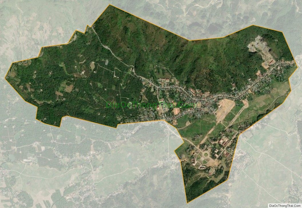 Bản đồ vệ tinh Thị trấn Mường Ảng, huyện Mường Ảng