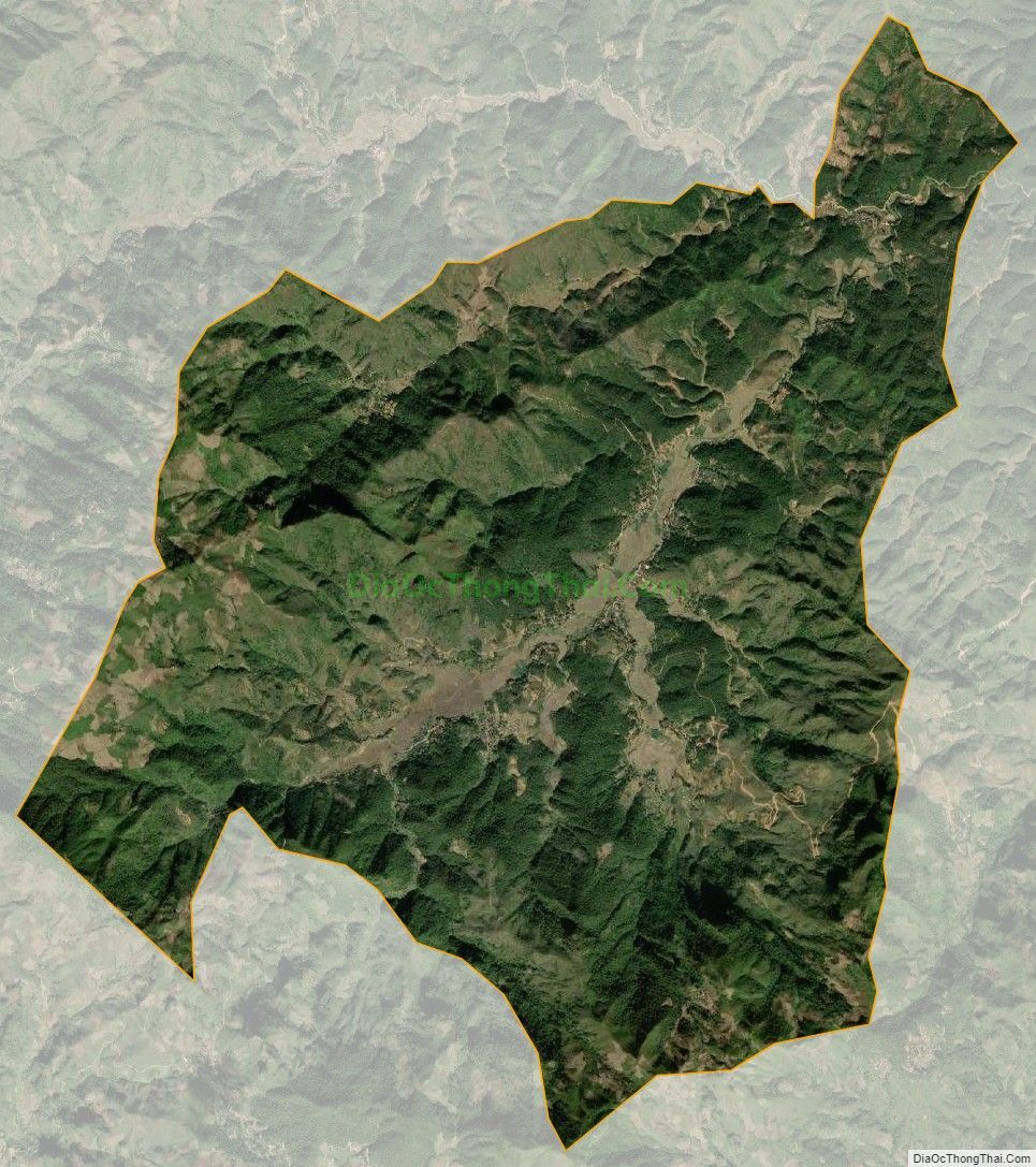 Bản đồ vệ tinh xã Mường Lạn, huyện Mường Ảng
