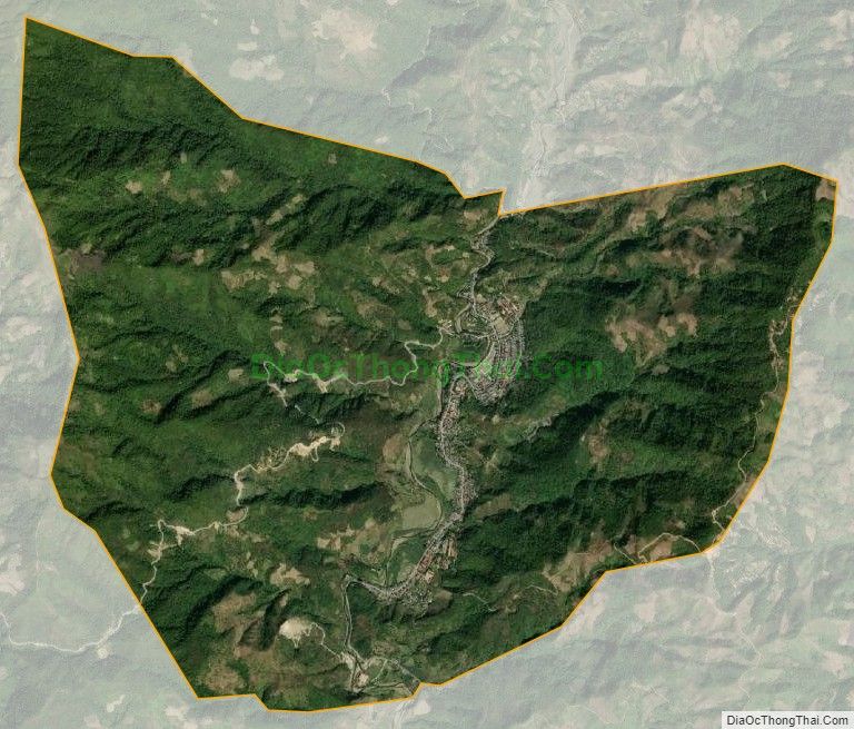 Bản đồ vệ tinh Thị trấn Mường Chà, huyện Mường Chà