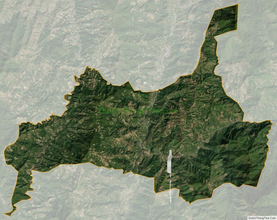 Bản đồ vệ tinh xã Na Sang, huyện Mường Chà