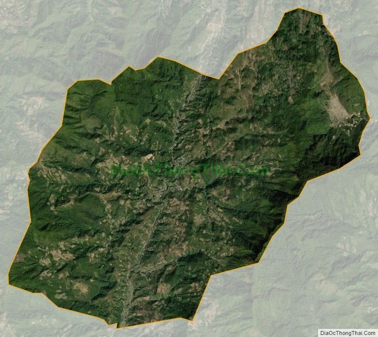 Bản đồ vệ tinh xã Sa Lông, huyện Mường Chà