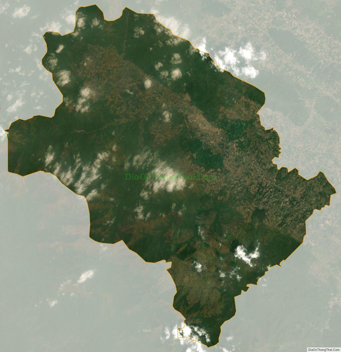 Bản đồ vệ tinh xã Mường Nhé, huyện Mường Nhé
