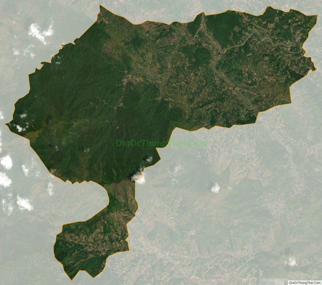 Bản đồ vệ tinh xã Nậm Kè, huyện Mường Nhé