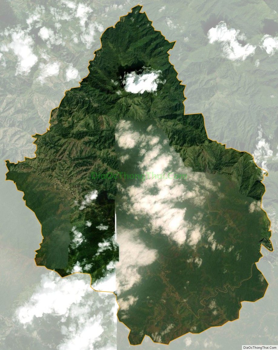 Bản đồ vệ tinh xã Sen Thượng, huyện Mường Nhé