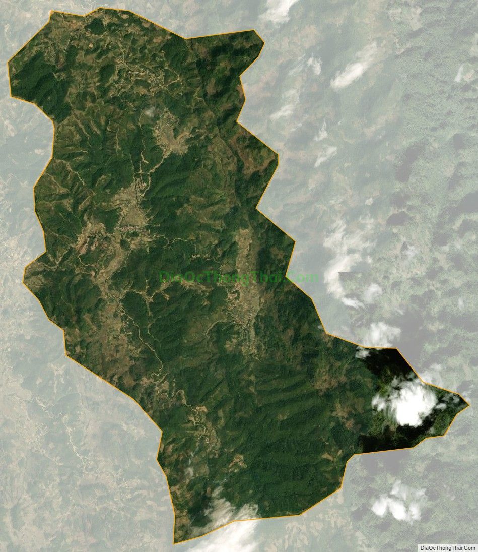 Bản đồ vệ tinh xã Mường Đun, huyện Tủa Chùa