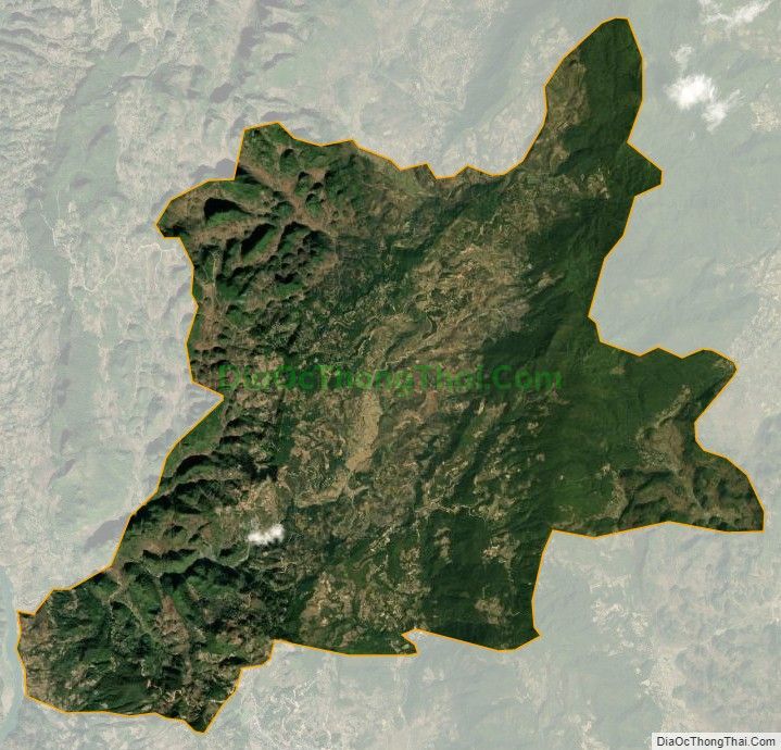 Bản đồ vệ tinh xã Sính Phình, huyện Tủa Chùa