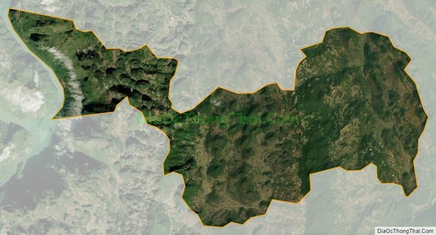 Bản đồ vệ tinh xã Tả Sìn Thàng, huyện Tủa Chùa