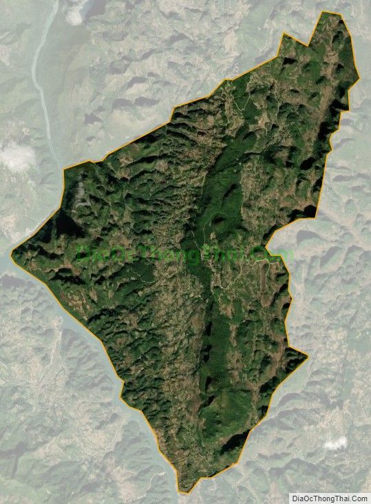 Bản đồ vệ tinh xã Trung Thu, huyện Tủa Chùa
