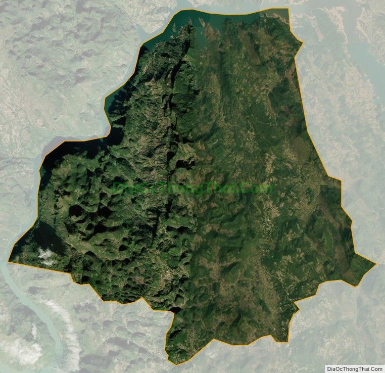 Bản đồ vệ tinh xã Xín Chải, huyện Tủa Chùa