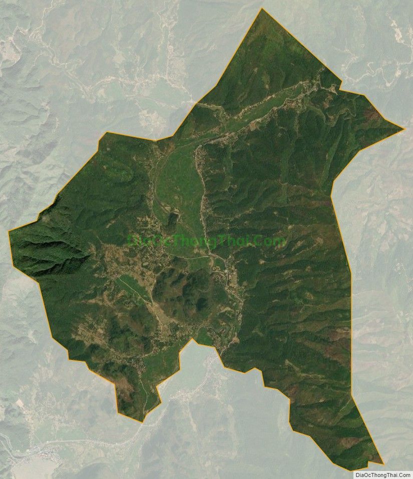 Bản đồ vệ tinh xã Chiềng Sinh, huyện Tuần Giáo