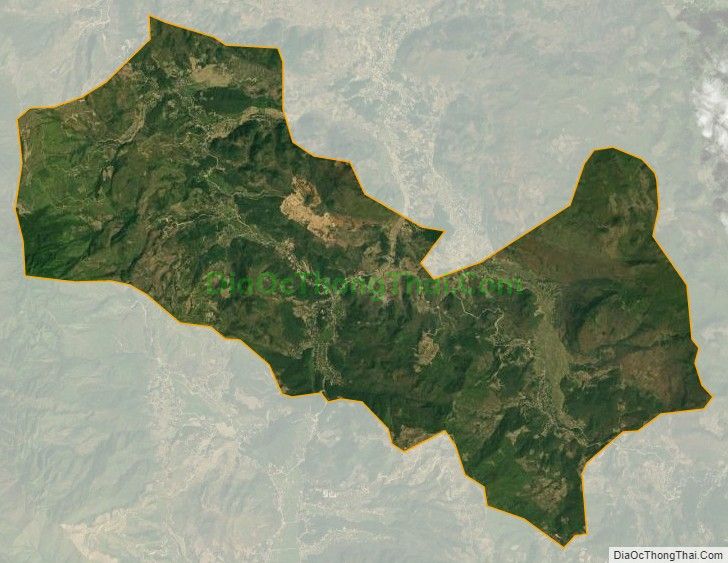 Bản đồ vệ tinh xã Quài Nưa, huyện Tuần Giáo
