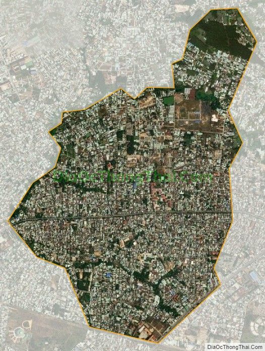 Bản đồ vệ tinh phường Hố Nai, thành phố Biên Hòa