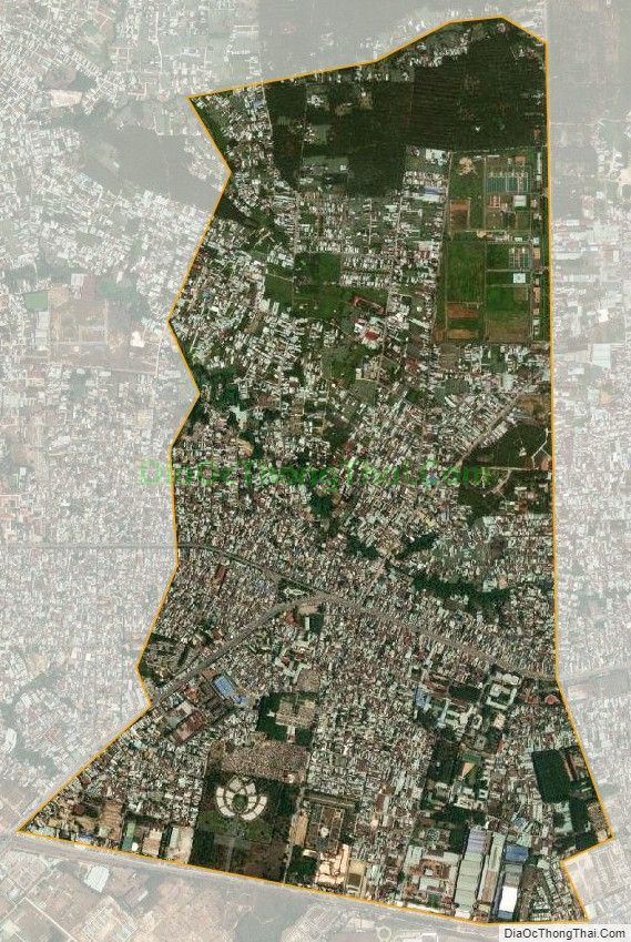 Bản đồ vệ tinh phường Tân Biên, thành phố Biên Hòa