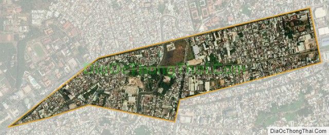 Bản đồ vệ tinh phường Tân Tiến, thành phố Biên Hòa