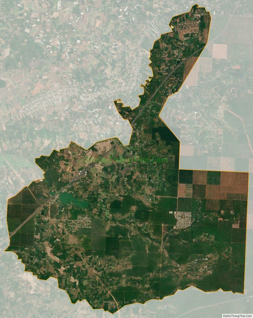 Bản đồ vệ tinh xã Sông Nhạn, huyện Cẩm Mỹ