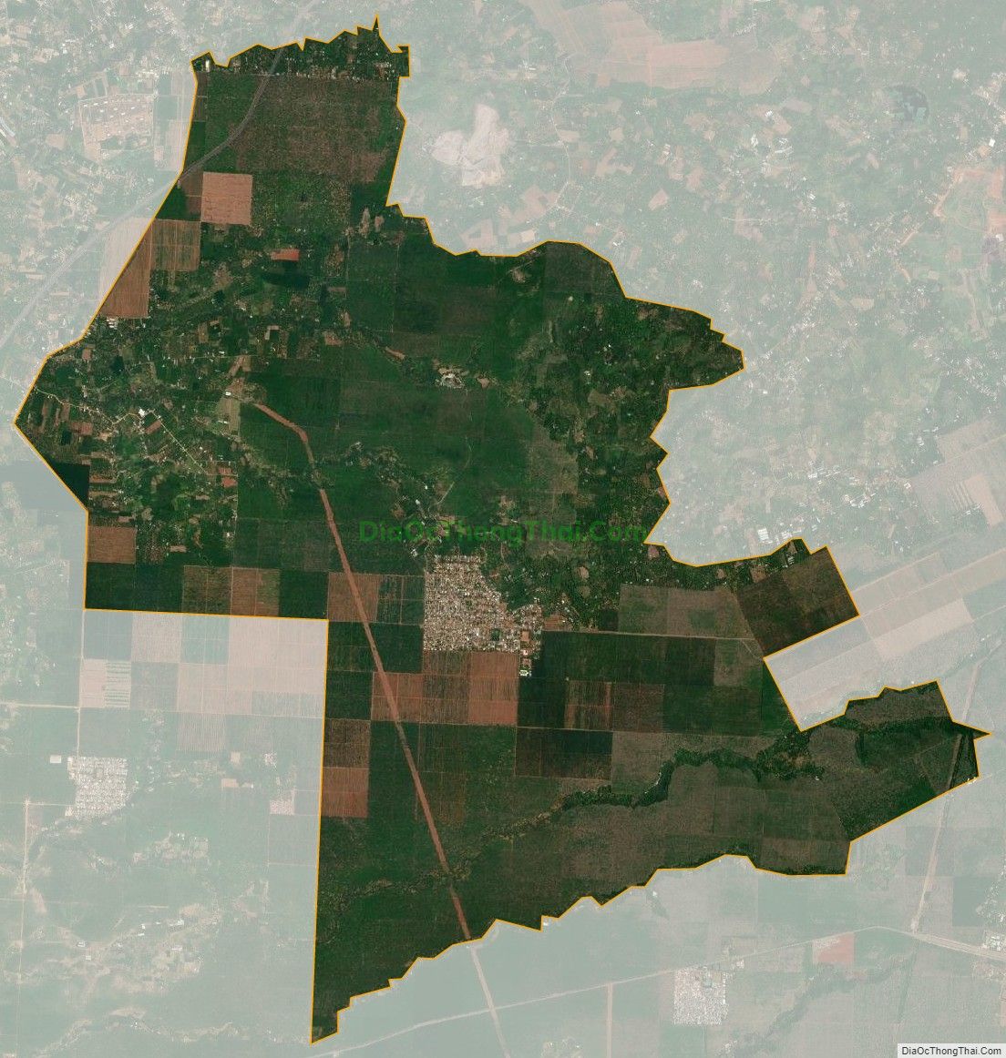 Bản đồ vệ tinh xã Xuân Quế, huyện Cẩm Mỹ