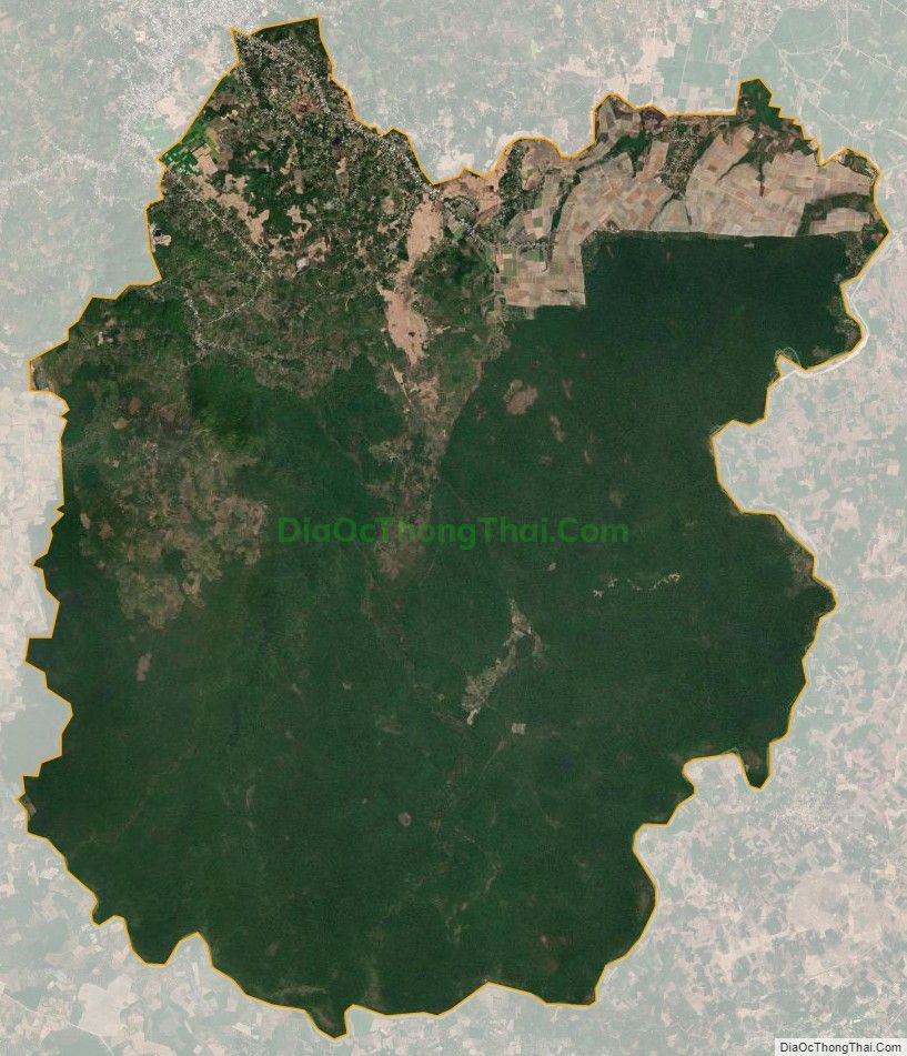 Bản đồ vệ tinh xã Gia Canh, huyện Định Quán