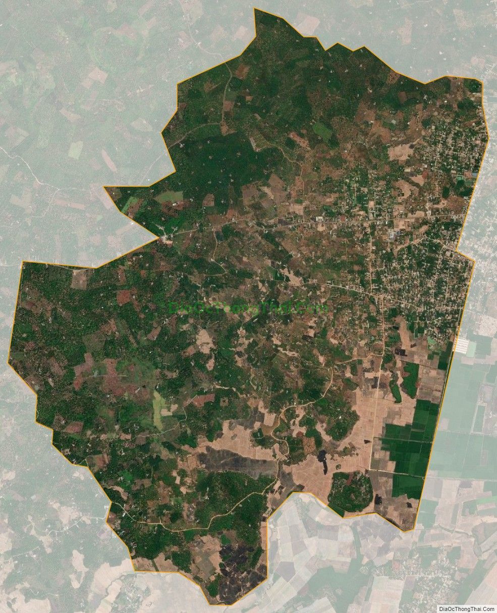 Bản đồ vệ tinh xã Phú Hòa, huyện Định Quán