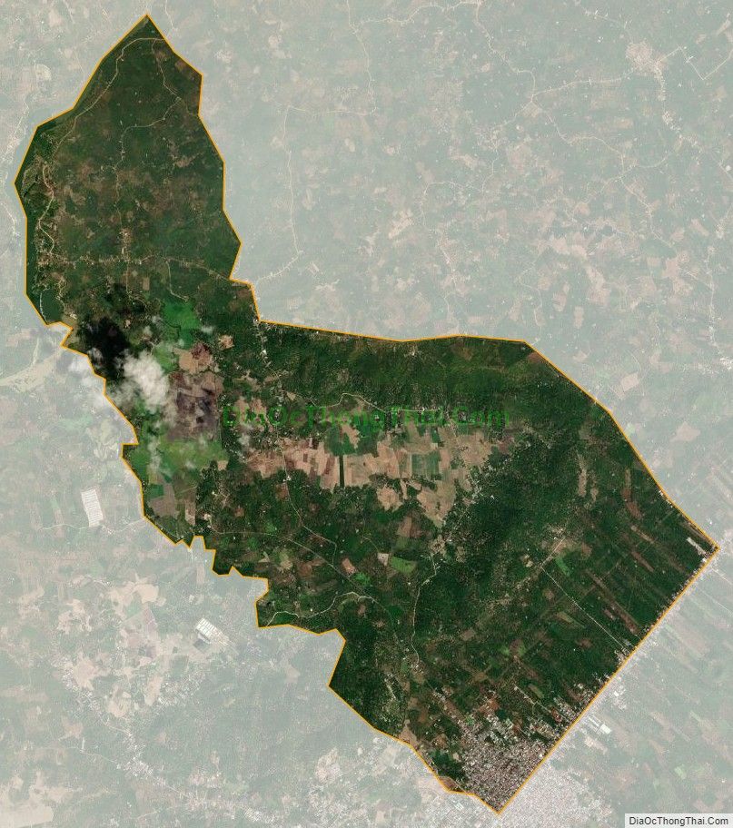 Bản đồ vệ tinh xã Phú Vinh, huyện Định Quán