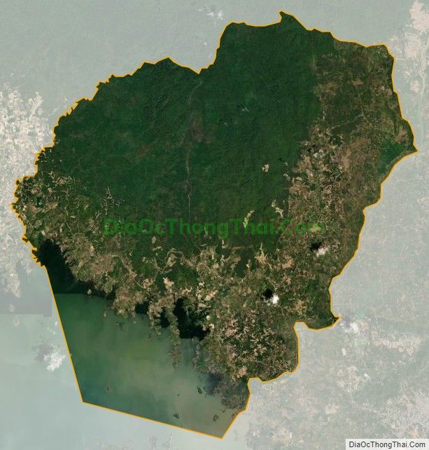 Bản đồ vệ tinh xã Thanh Sơn, huyện Định Quán