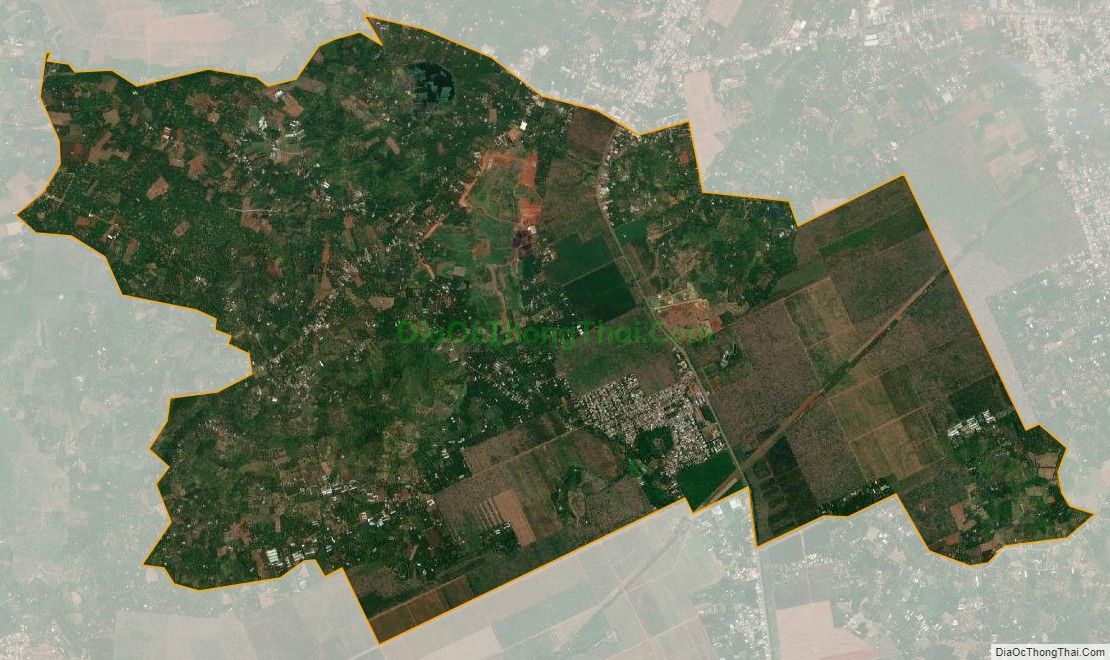 Bản đồ vệ tinh xã Hàng Gòn, thành phố Long Khánh