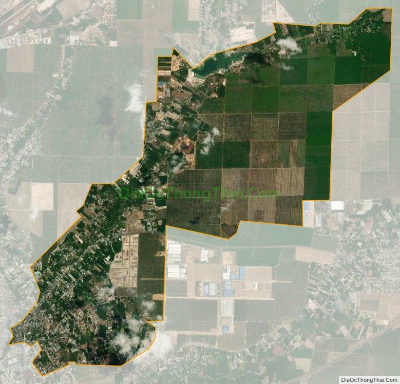 Bản đồ vệ tinh xã Lộc An, huyện Long Thành