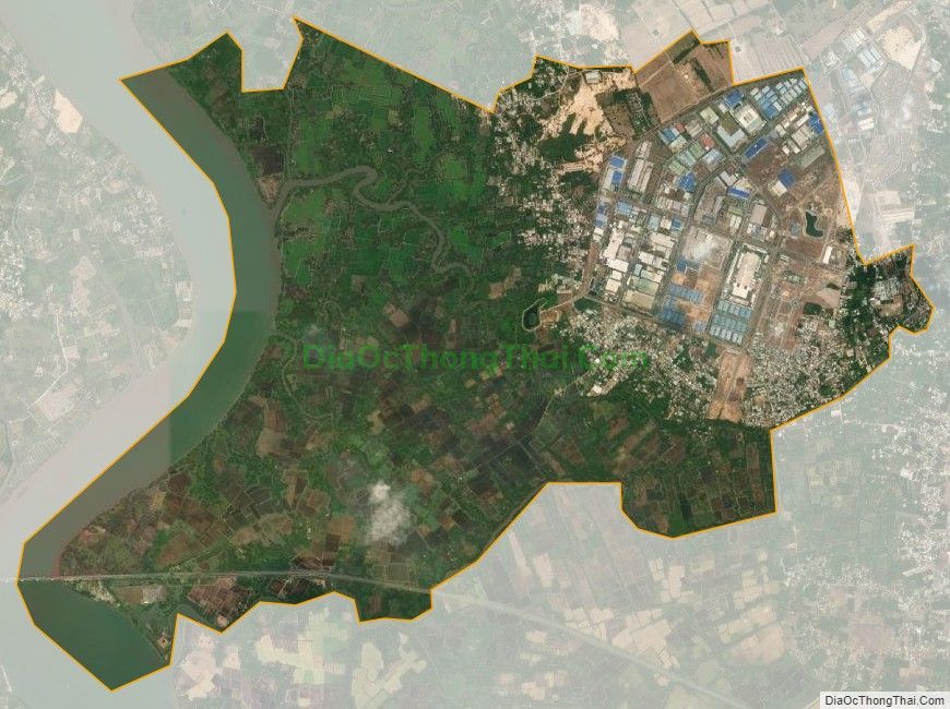 Bản đồ vệ tinh xã Tam An, huyện Long Thành