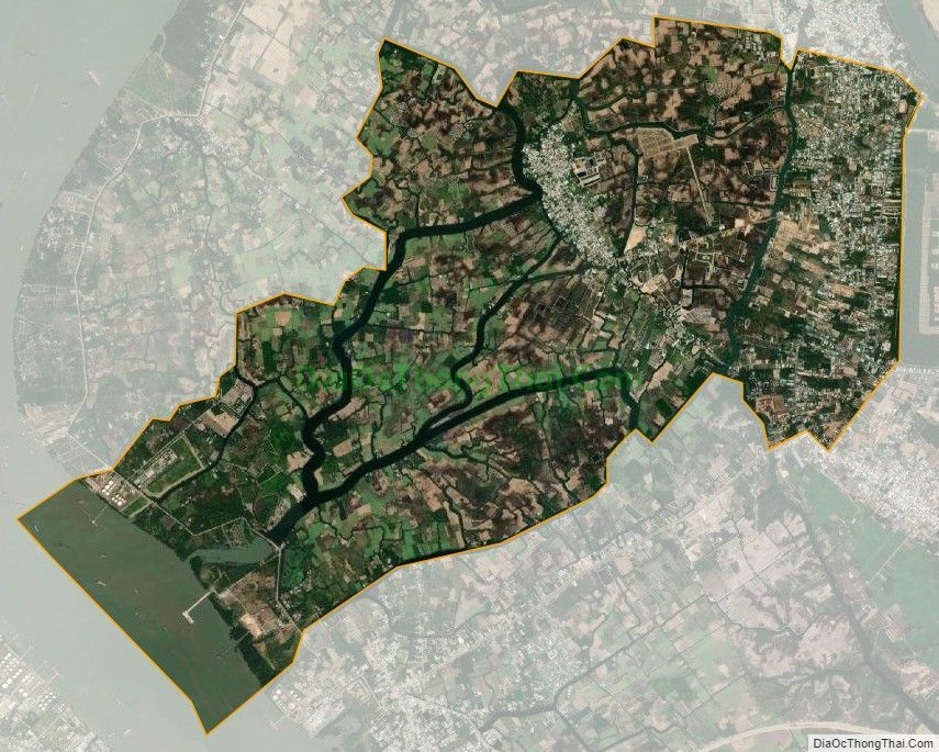Bản đồ vệ tinh xã Phú Đông, huyện Nhơn Trạch