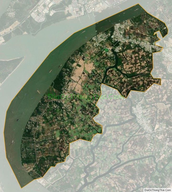 Bản đồ vệ tinh xã Phú Hữu, huyện Nhơn Trạch