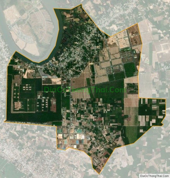 Bản đồ vệ tinh xã Phú Thạnh, huyện Nhơn Trạch