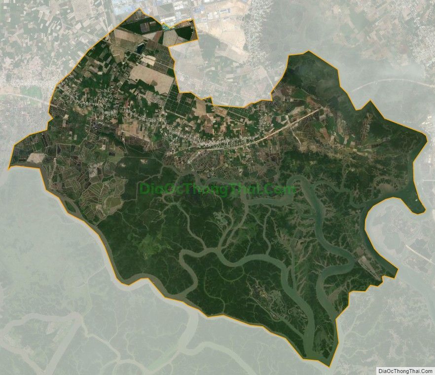 Bản đồ vệ tinh xã Phước An, huyện Nhơn Trạch