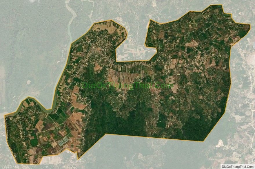 Bản đồ vệ tinh xã Nam Cát Tiên, huyện Tân Phú