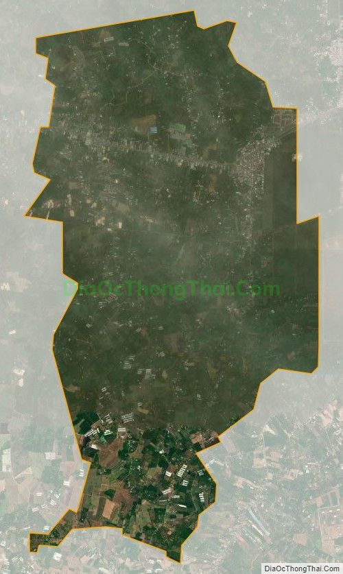 Bản đồ vệ tinh xã Hưng Lộc, huyện Thống Nhất